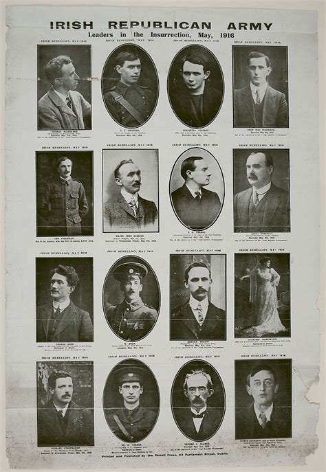 Leaders of The Rising (1916) | Easter rising, Ireland history, Irish rebellion 1916