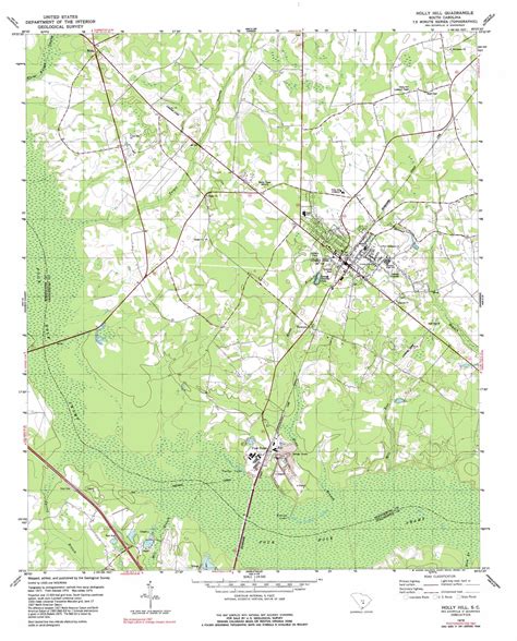 Holly Hill topographic map, SC - USGS Topo Quad 33080c4