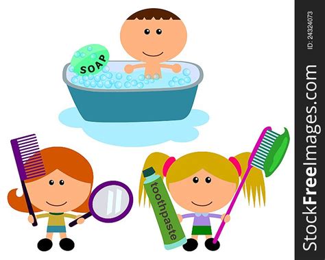 Kids Hygiene - Free Stock Images & Photos - 24324073 | StockFreeImages.com