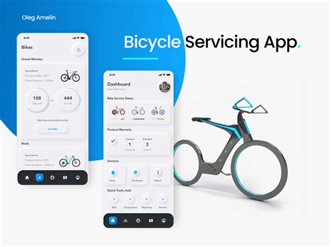 Bicycle Servicing App UI/UX Design by Oleg Amelin on Dribbble