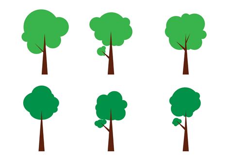 Simple Vector Tree Icons 84016 Vector Art at Vecteezy