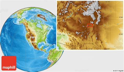 Physical Location Map of Zia Pueblo