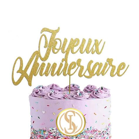 JOYEUX ANNIVERSAIRE CAKE TOPPER – Smart Leaders