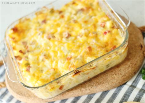 Easy Ham and Potato Casserole Recipe | Somewhat Simple