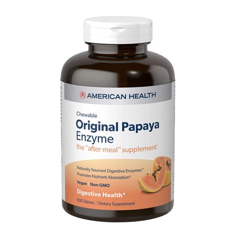 Buy American Original Papaya Digestive Enzyme Chewable s - Promotes ent ...