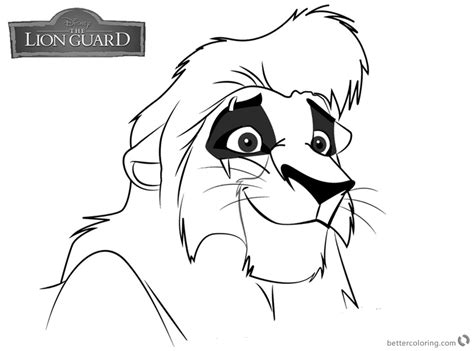 Lion Guard Coloring Pages Kovu - Free Printable Coloring Pages