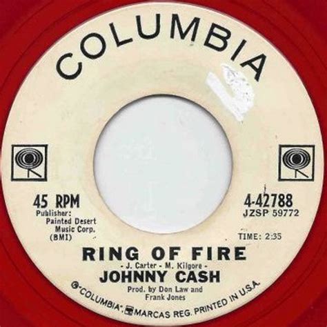 Johnny Cash - Ring Of Fire (1963, Red, Vinyl) | Discogs