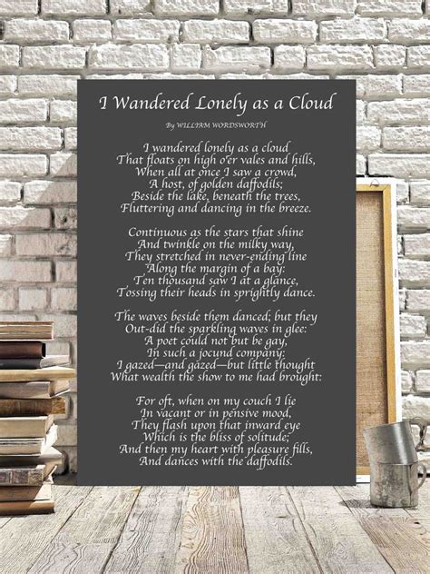 I wander lonely as a cloud by william wordsworth - cancerplora