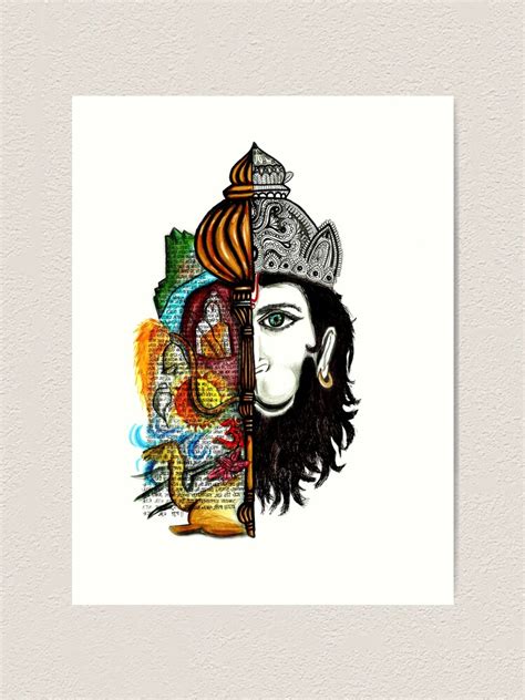 "Lord Hanuman" Art Print for Sale by Ajinkya19 | Redbubble