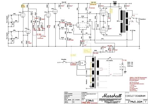 Download "Marshall JTM45 Schematic" free