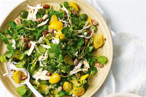 Turkey, caperberry and olive salad - Recipes - delicious.com.au