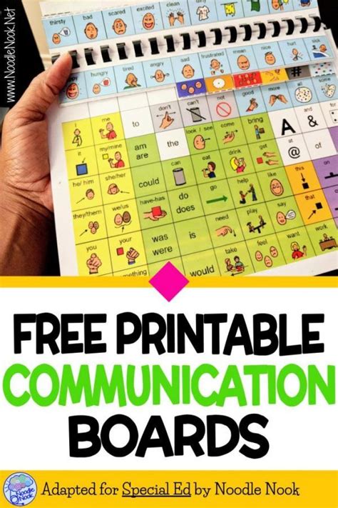 Free communication boards autism – Artofit