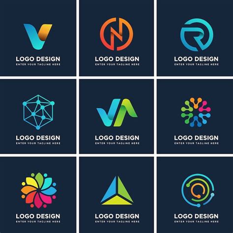 Premium Vector | Modern logo design templates set