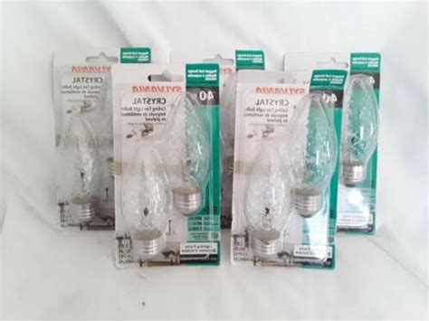 40w Sylvania Crystal Ceiling Fan Light Bulbs 5