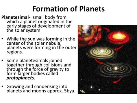 Stages Of Planet Formation