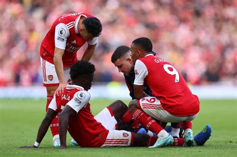 Bukayo Saka injury: Arsenal and England dealt blow as forward forced ...