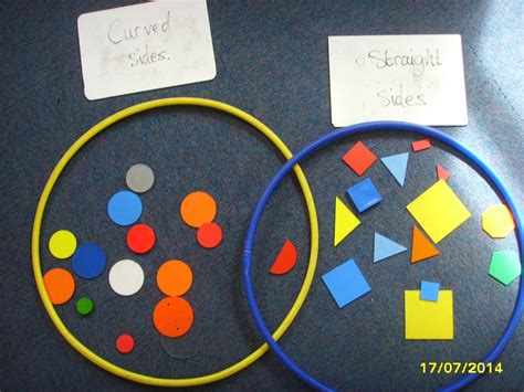 Sorting shapes | Shapes math centers, Math art activities, Shapes activities