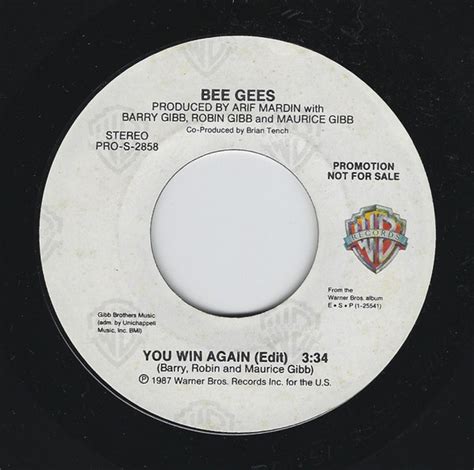 Bee Gees – You Win Again (Edit) (1987, Vinyl) - Discogs