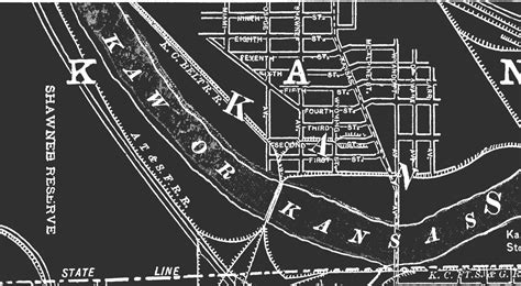 Kansas City Map : Vintage Kansas City Map Print Old Missouri - Etsy