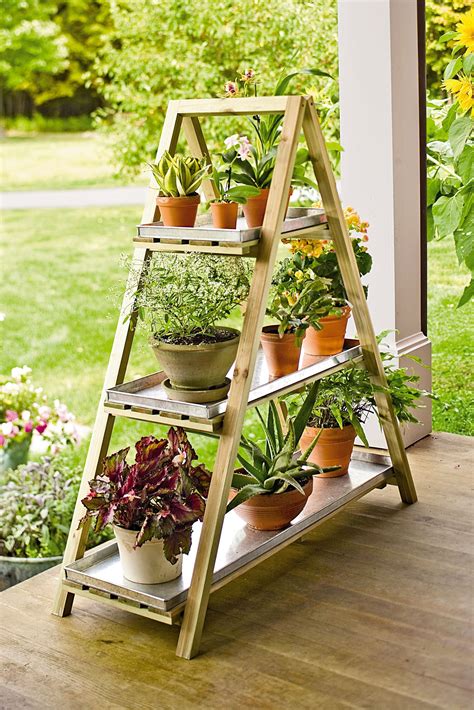 Deluxe A-Frame Plant Stand with Trays | Gardener's Supply | Framed ...