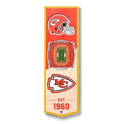 Kansas City Chiefs Stadium Banner 6x19 - Mymancave Store