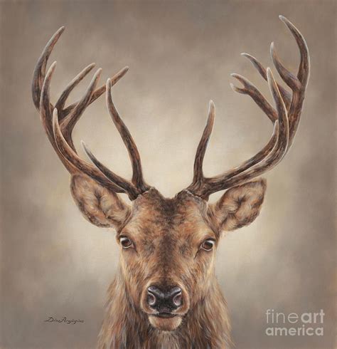 Stag Presence Painting by Dina Perejogina - Fine Art America