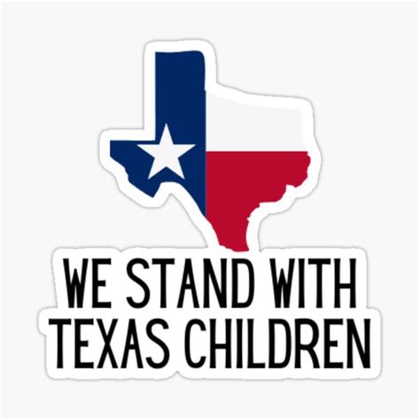 "WE STAND WITH TEXAS CHILDREN I TEXAS SCHOOL SHOOTING" Sticker by anitrydesigns | Redbubble