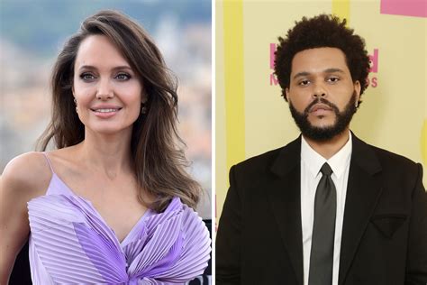 Angelina Jolie and The Weeknd Were Both Spotted Attending the Same Concert