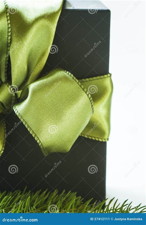 Gift in the Package with Ribbon Stock Image - Image of seasonal, santa ...