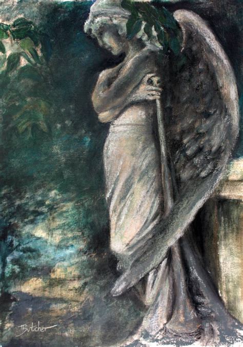 Angel Statue Painting at PaintingValley.com | Explore collection of ...