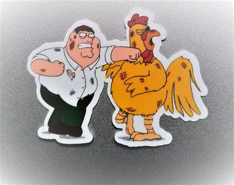 Peter Griffin Fights the Chicken Sticker - Etsy