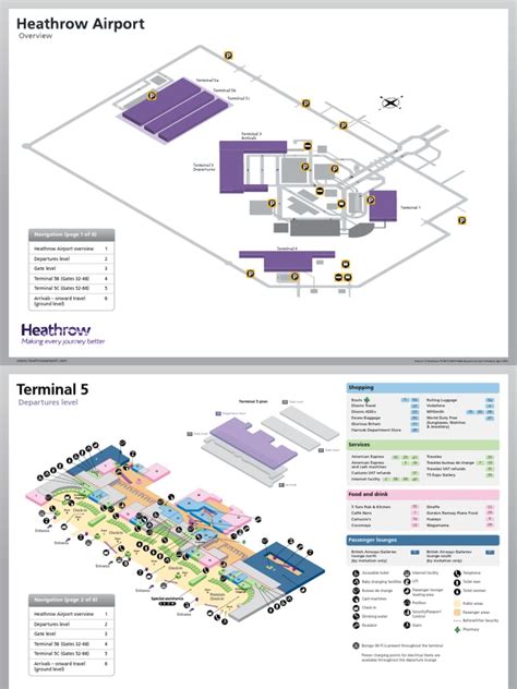 Heathrow T5 Map | Airport Lounge | Airport