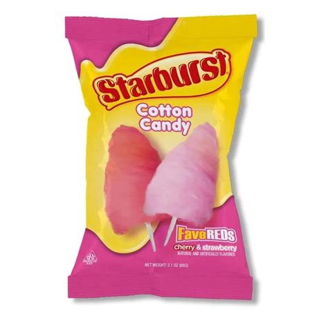 Buy Starburst Cotton Candy - Cherry and Strawberry FaveReds 3.1oz Bag ...