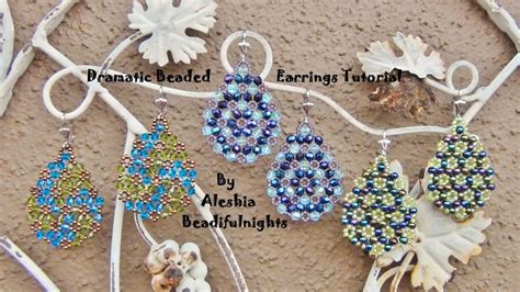 Dramatic Beaded Earrings Tutorial - YouTube