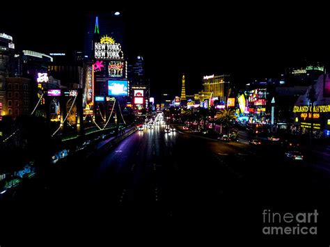 Vegas Strip Nightlife Photograph by Steve Kwiatkowski | Fine Art America