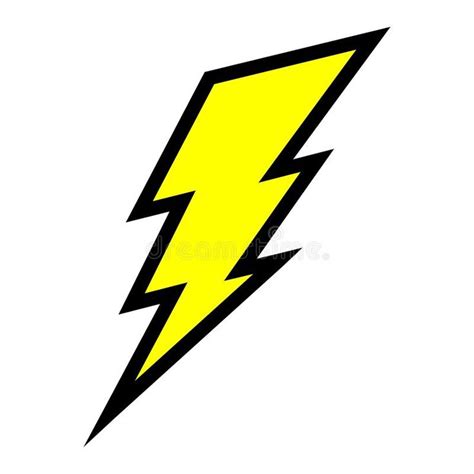 Electric lightning bolt. Vector high quality illustration of a yellow electric l , #sponsored, # ...