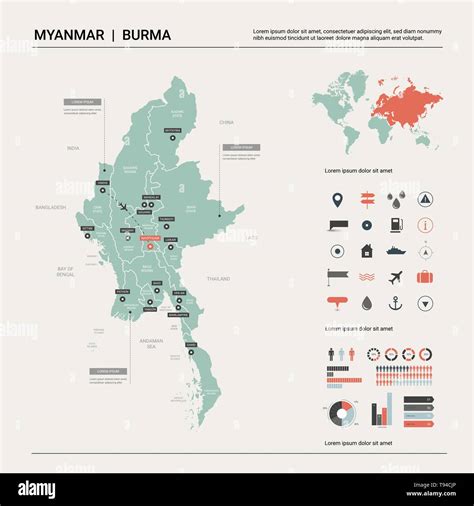 Myanmar Capital City Map