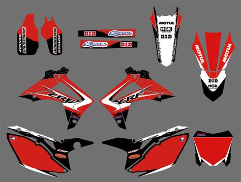 Motorcycle New Team Graphic Background Decal Sticker For Honda CRF250 ...