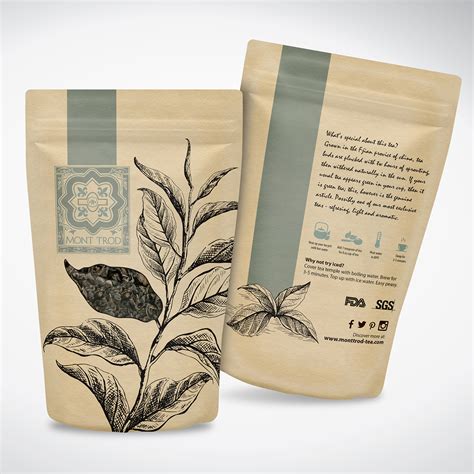 Herbal tea packaging using a kraft stand up pouch | 23 Packaging Designs for a business in ...