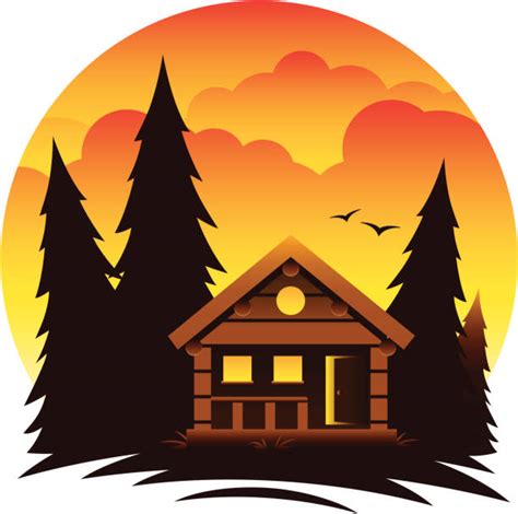 Best Log Cabin Illustrations, Royalty-Free Vector Graphics & Clip Art - iStock