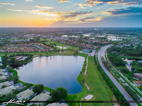 Jupiter Florida Aerial Jupiter Golf Course | Royal Stock Photo