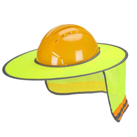 Buy UNCO- Hard Hat Sun Shield, Full & Standard Brim Mesh Sunshade High Visibility Reflective ...