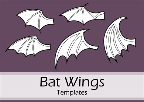 Bat Wings Templates Collection by Pretzl Cosplay PDF - Etsy