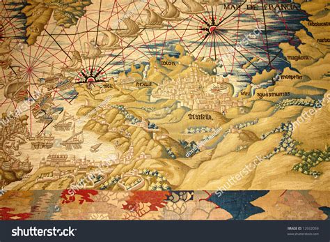 An Old Map Of Spain Stock Photo 12932059 : Shutterstock