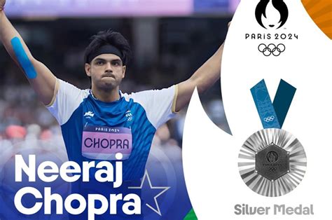 Neeraj Chopra Wins Silver Medal in Paris Olympics Javelin Throw ...