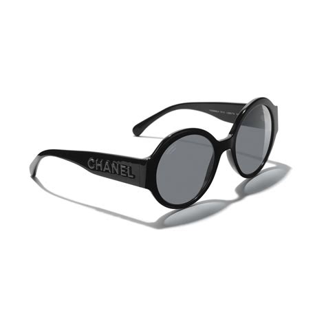 Chanel - Round Sunglasses - Black Gray - Chanel Eyewear - Avvenice