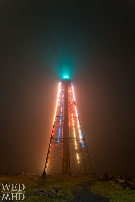 Marblehead Lighthouse Glowing in the Fog - Marblehead, MA