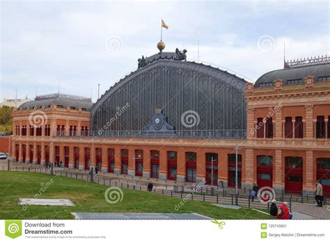 Main Facade of Atocha Railway Station Editorial Photo - Image of spain, facade: 120745601