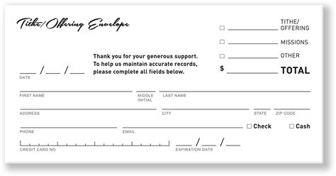 Tithing Envelopes for Church | Fast Shipping | Great Quality