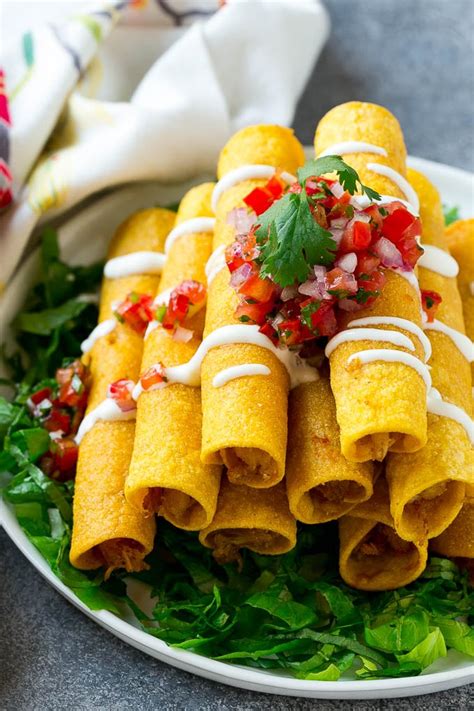 Chicken Taquitos (Baked or Fried) - Dinner at the Zoo